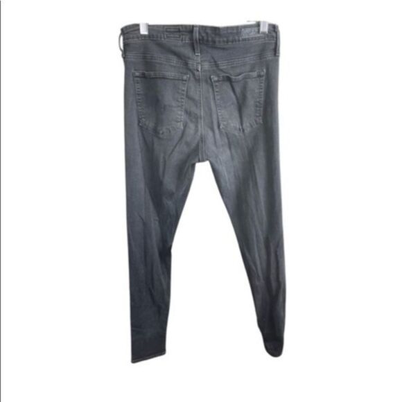 AG Adriano Goldschmied The Farrah high-rise skinny charcoal skinny jeans S 28R - Picture 15 of 15